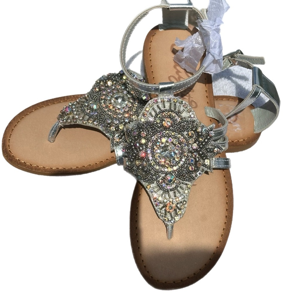 Naughty Monkey Women's High Society Dress Sandal. NWOT